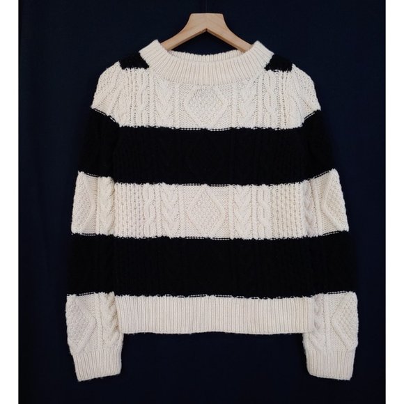 J. Crew Sweaters - J.Crew 100% Wool Cable Knit Sample Sweater - Size S - NWOT